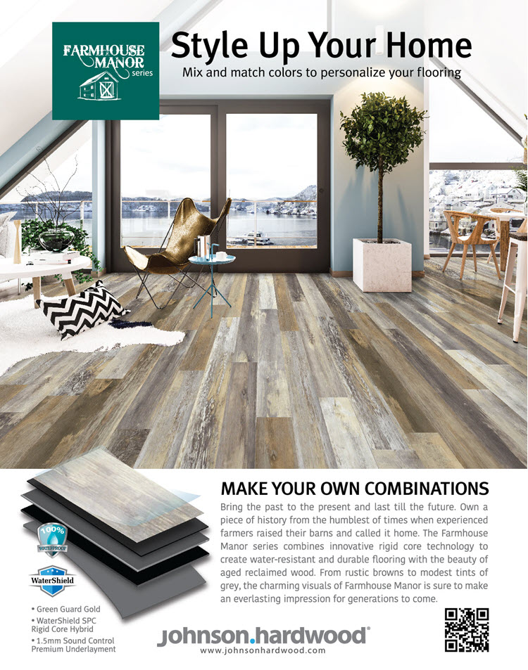 The Farmhouse Manor Rigid Core Luxury Vinyl Flooring Collection